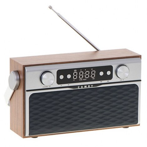 Camry | CR 1183 | Bluetooth Radio | 16 W | AUX in | Wooden - 3